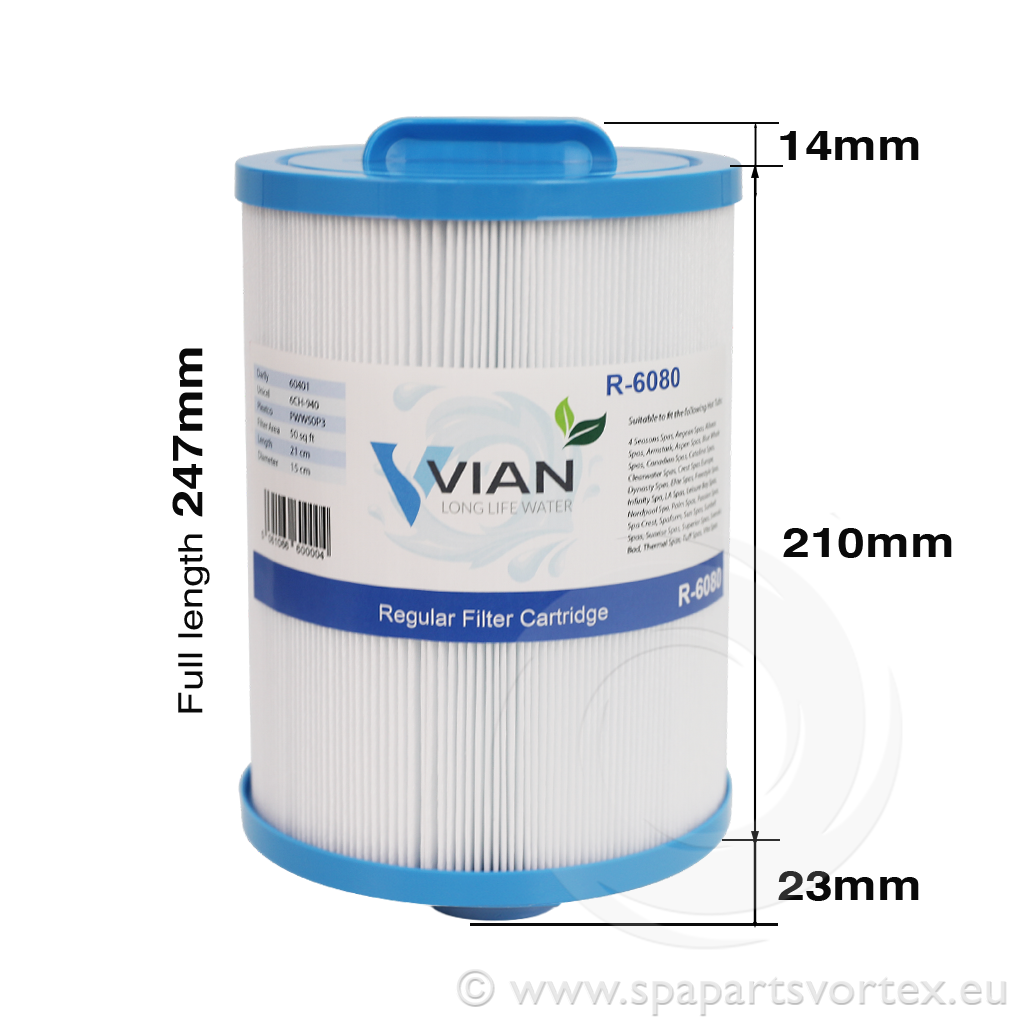 Vian R-6080 Hot Tub Filter (PWW50)