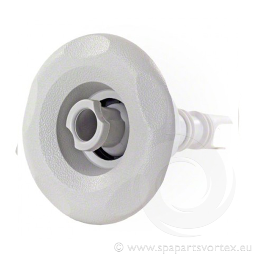 Mini Storm Directional Jet Textured Five Scalloped, Sterling Silver Click-In