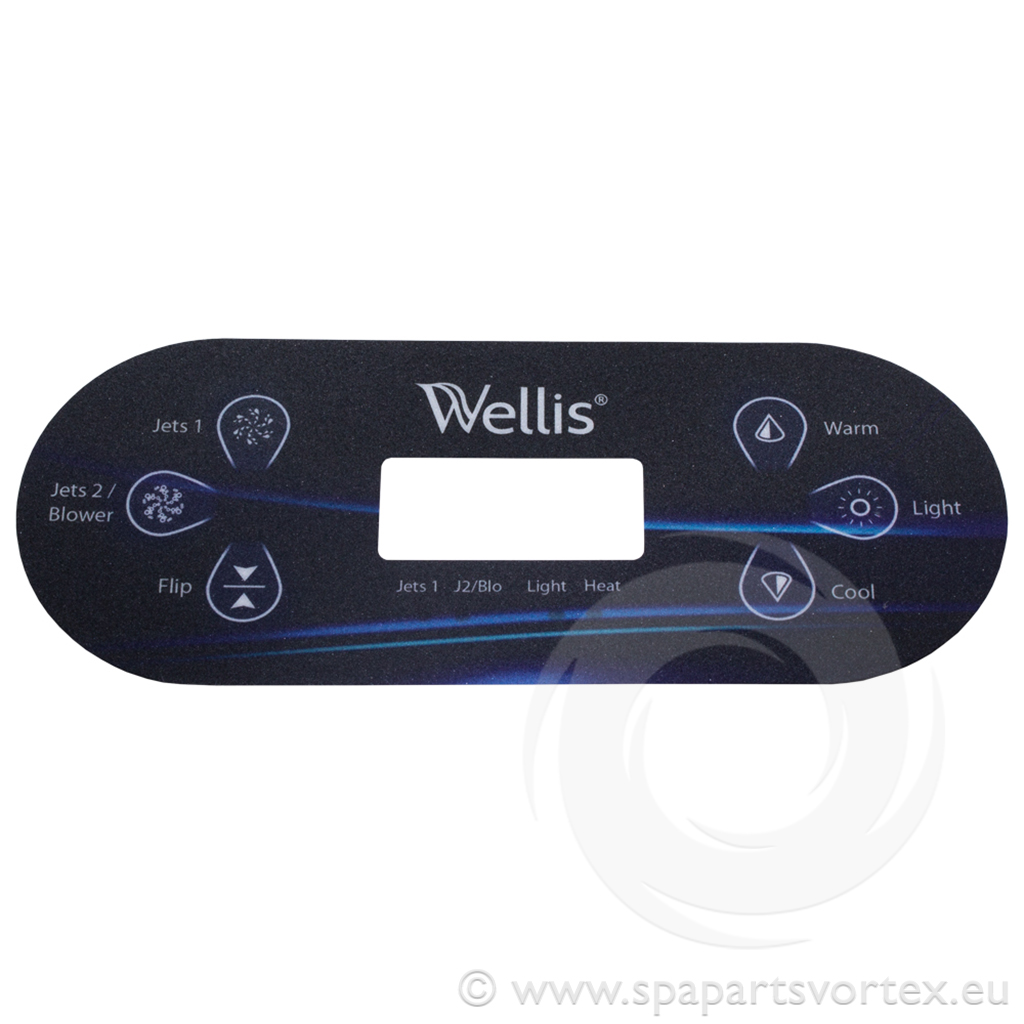 Wellis TP600 Control Panel Overlay