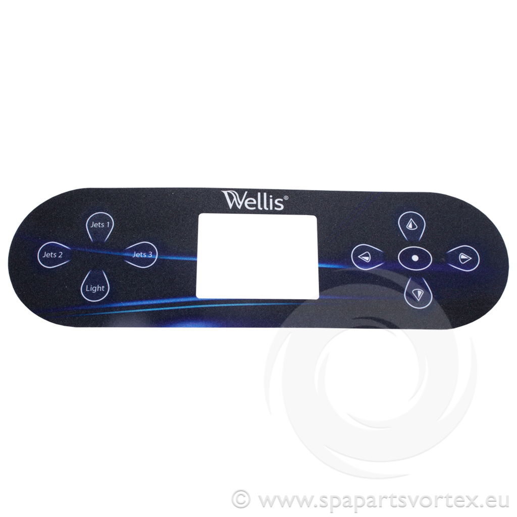 Wellis TP800 Control Panel Overlay