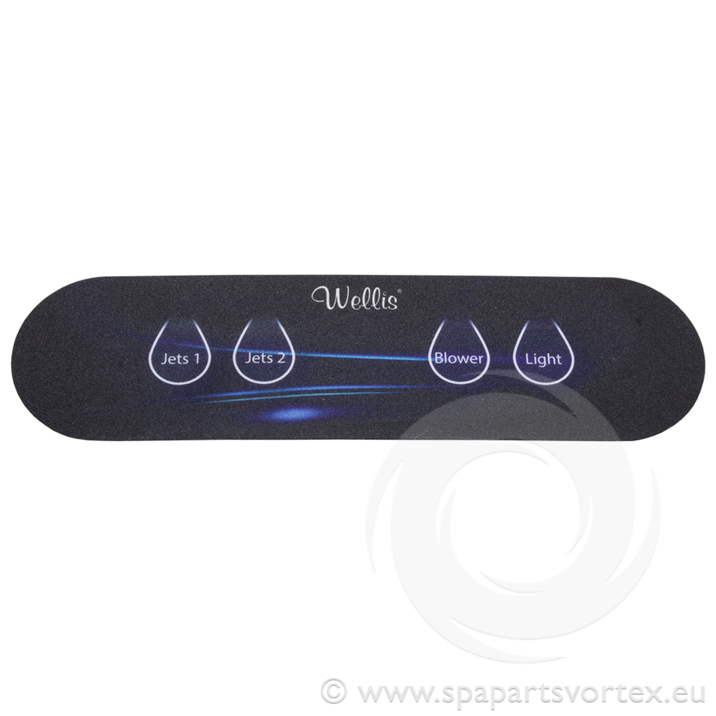Wellis AX40 Control Panel Overlay
