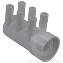 AP Series Water Manifold 2" S x 2" Spg x 3/4" SB (6 Barb)