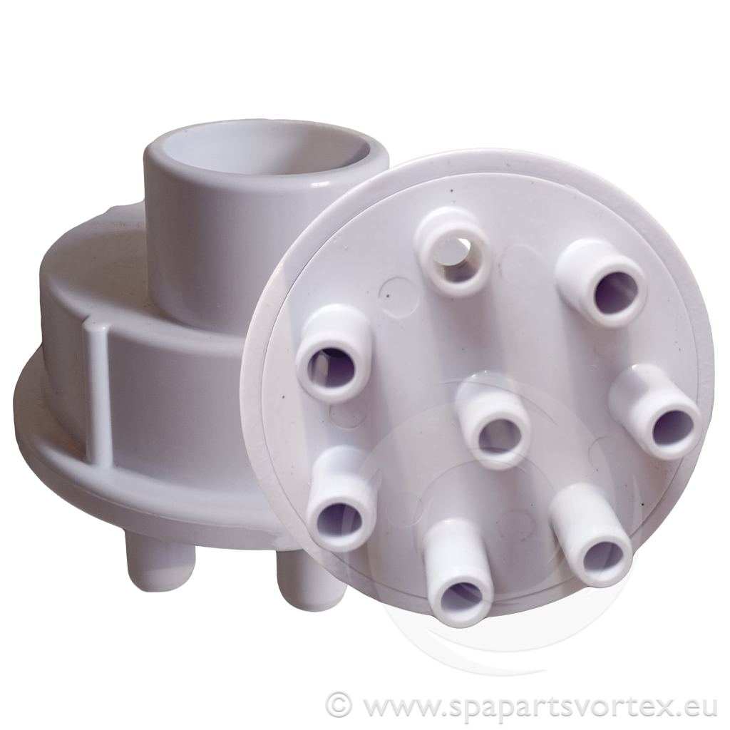 Air Manifold 1" Spigot x 3/8" SB (8 Barb)