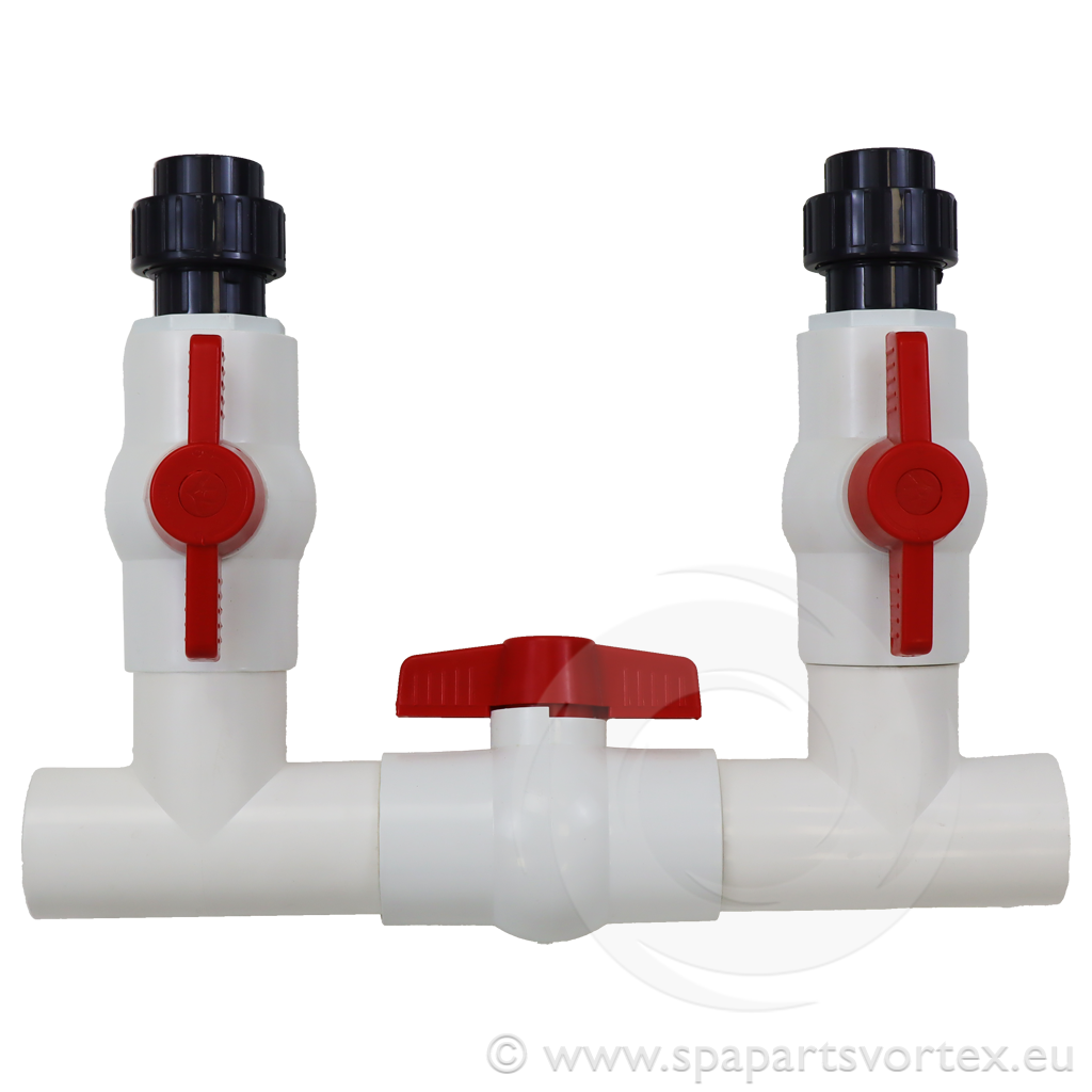 Heat Pump ByPassBall Valve Kit 1.5" To 1"