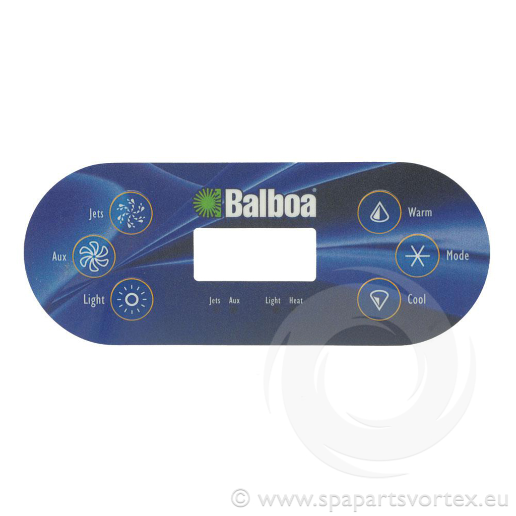 Balboa VL600S Overlay 6 Button (1p + aux)