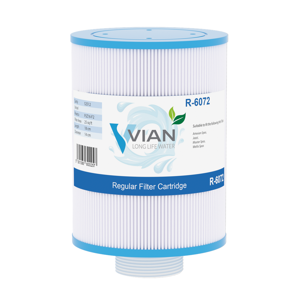 [FR-R6072] Vian R-6072 Hot Tub Filter (PJZ16) (Single Unit)