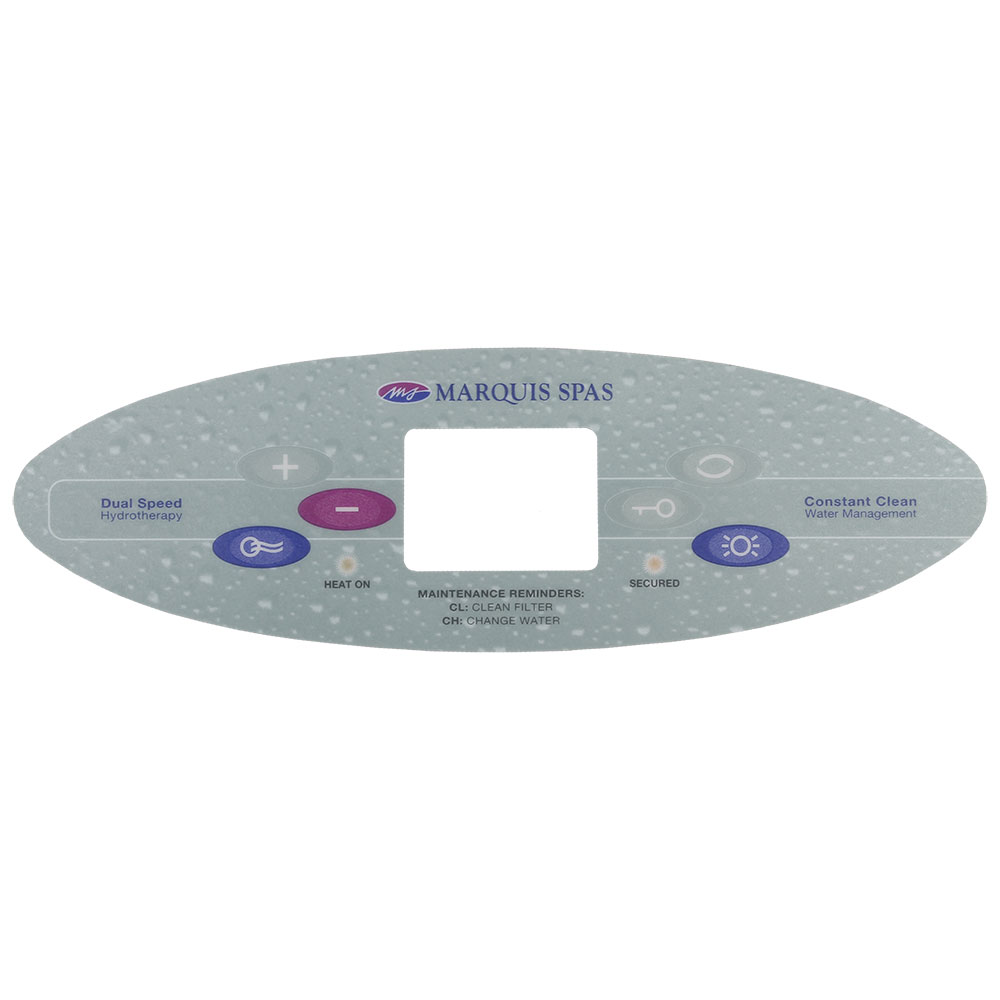 (650-0520) Marquis Spas Overlay Large Control Panel 2003