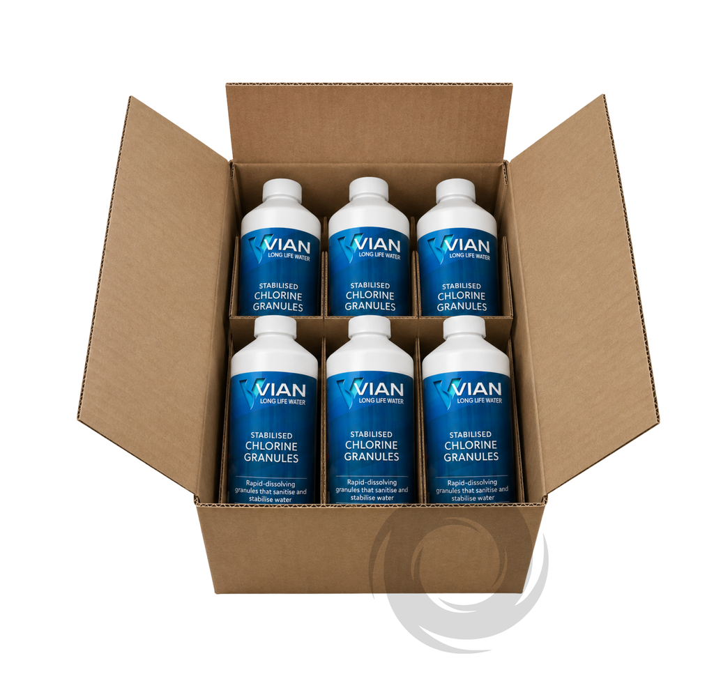 Vian Stabilised Chlorine Granules 1kg - Box of 6 units