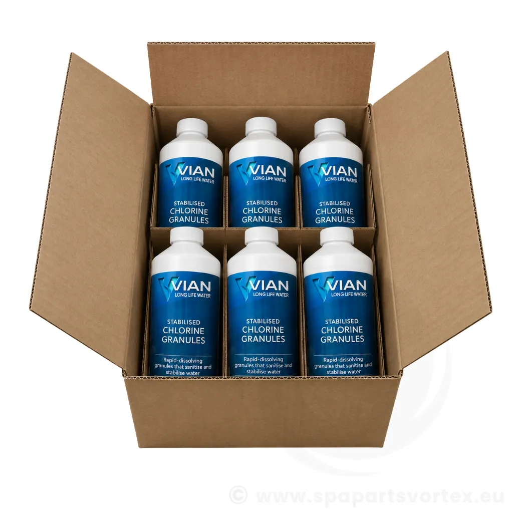 [CH-VN102-6] Vian Stabilised Chlorine Granules 1kg - Box of 6 units