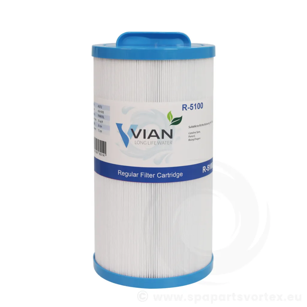 [FR-R5100-B] Vian R-5100 Hot Tub Filter (PWW35L) - Box of 9