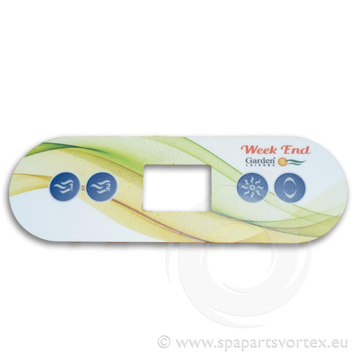 [OL-WE837] Wellis Sticker IN.K300 Control Panel - Two Pump - SCP Logo (ACM0837)