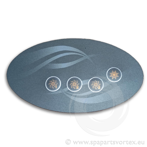 [OL-WE784] Wellis Sticker Control Panel AUX 4 buttons (ACM0784)