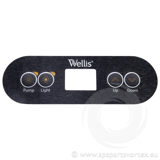 [OL-WE773] Wellis Control Panel Overlay (One Pump)