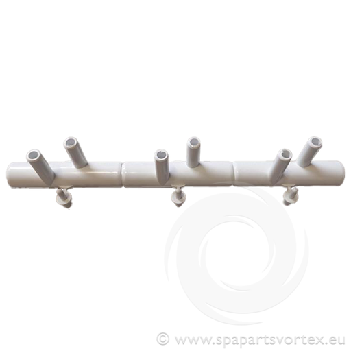 [PL-10241] Air Manifold 3/4" SB x 3/4" SB x 3/8" SB (6 Barb)