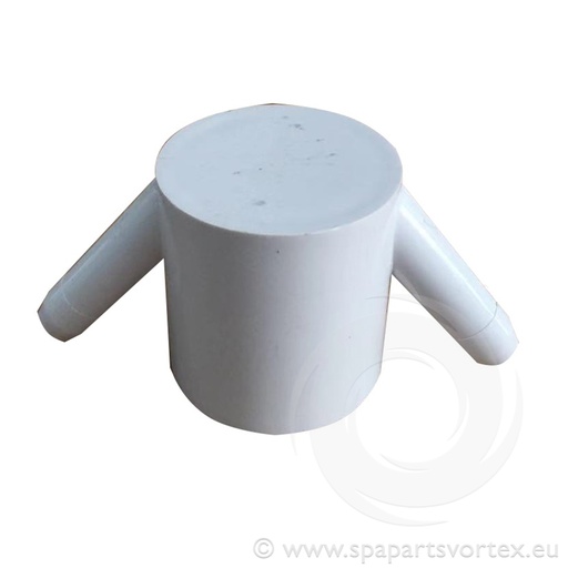 [PL-10243] Air Manifold End 1" S x 3/8" SB (2 Barb)