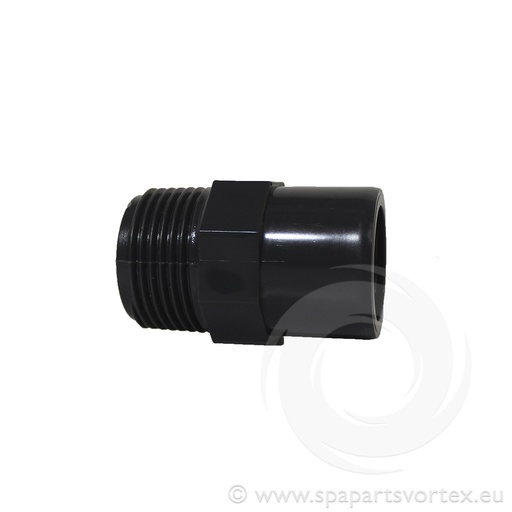 [PL-VP101] Adaptor bush PVC-U 1" male thread x 1" socket 