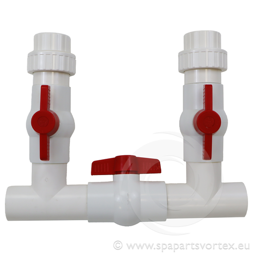 [PL-VP701] Heat Pump Bypass Ball Valve Kit 1.5"