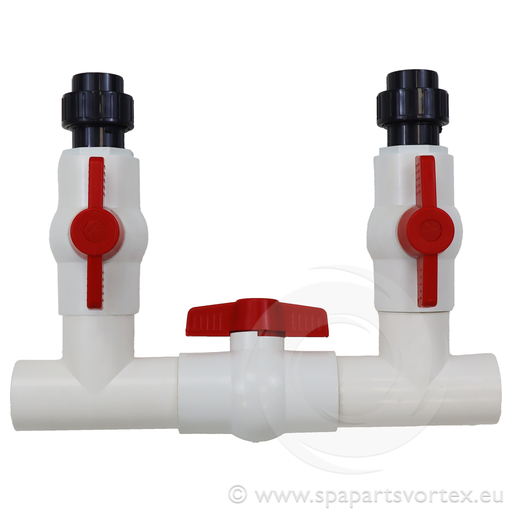 [PL-VP501] Heat Pump ByPassBall Valve Kit 1.5" To 1"