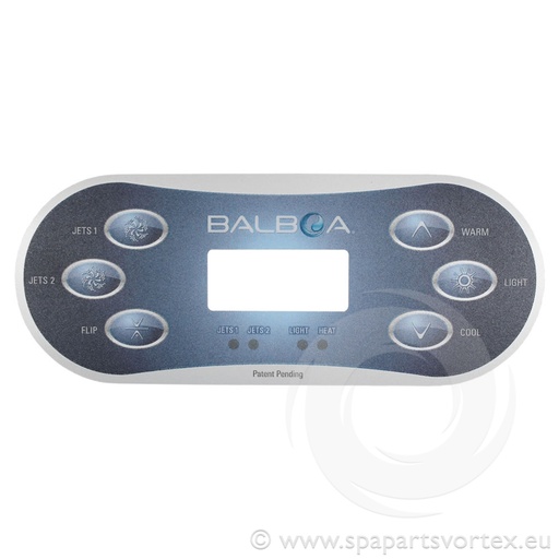 [OL-60010] Balboa TP600 Overlay 6 Button (2 Pump No Air)