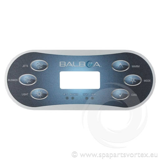 [OL-60061] Balboa VL600S Overlay 6 Button (1p + air)