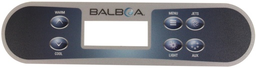 [OL-TP540] Balboa TP540 & G8454 Overlay, 6 Buttons (1 Pump + Aux)