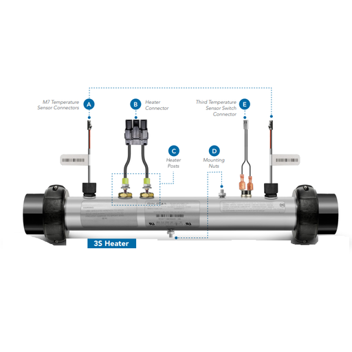 [HT-BPC31] Balboa 3.0KW Heater M7 Plug n Click With Sensors