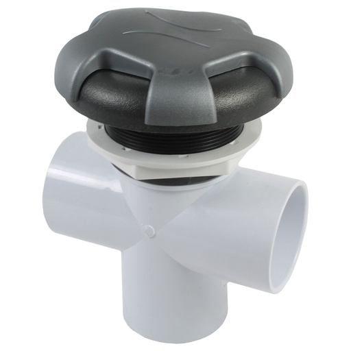 [PL-MQ304] (350-6304) Marquis Spas 2-Way Valve Graphite (2013+)