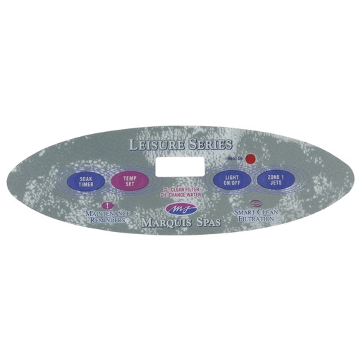 [OL-MQ490] (650-0490) Marquis Spas Overlay Lezur 4 Button 2000-04