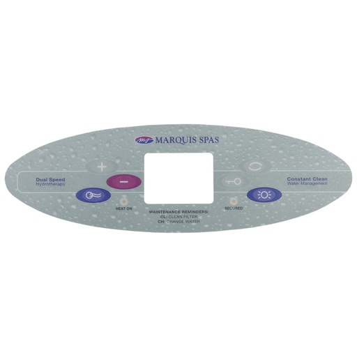 [OL-MQ520] (650-0520) Marquis Spas Overlay Large Control Panel 2003
