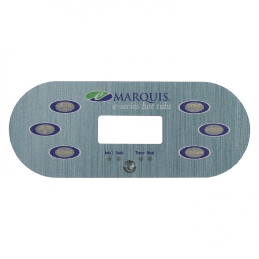 [OL-MQ742] (650-0742) Marquis Spas Overlay E-Series 6 buttons 2 Pumps 2014 