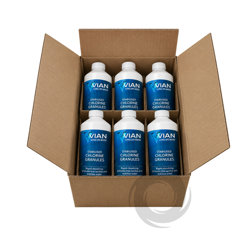 [CH-VN102-6] Vian Stabilised Chlorine Granules 1kg - Box of 6 units