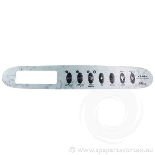 [OL-DI368] Dimension1 Overlay for TSC-24/TSC-25 7 buttons (2 jets + Water Feature)
