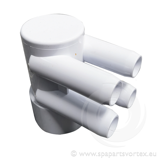 [PL-10255] Water Manifold With End Cap 2" - 3/8" 4 Port