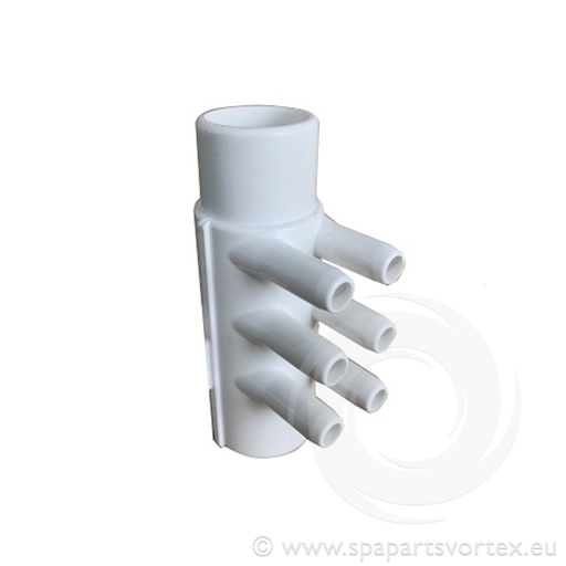 [PL-10508] Air Manifold 1" M/F x 3/8" (6 Barb)